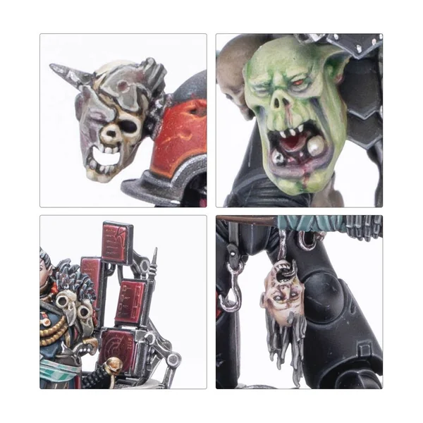 W40K - Space Marines du Chaos - Huron Blackheart et les Maîtres du Maelström