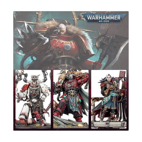W40K - Space Marines du Chaos - Huron Blackheart et les Maîtres du Maelström