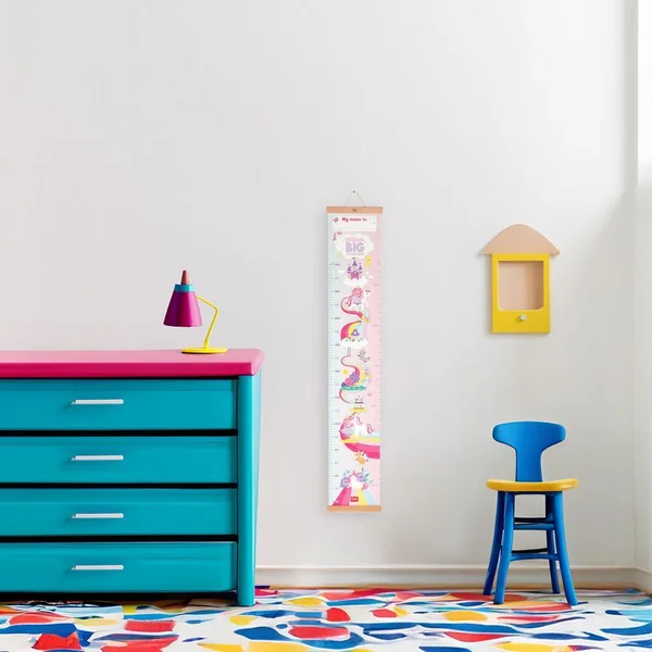 WALL-HANGING HEIGHT CHART - DREAM BIG, LITTLE ONE - UNICORN