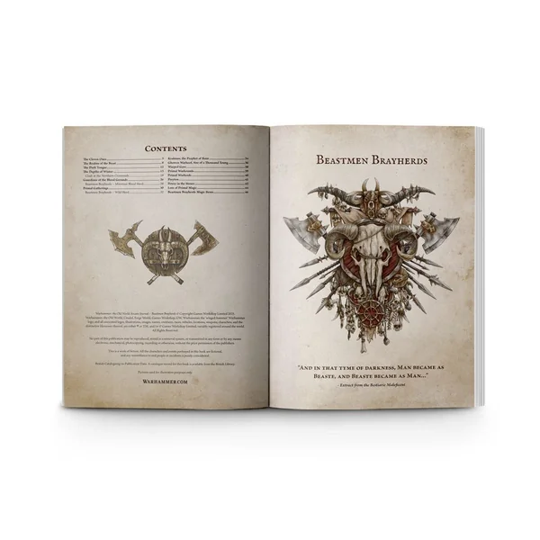 Warhammer - The Old World - Arcane Journal : Horde des Hommes-bêtes (Anglais)