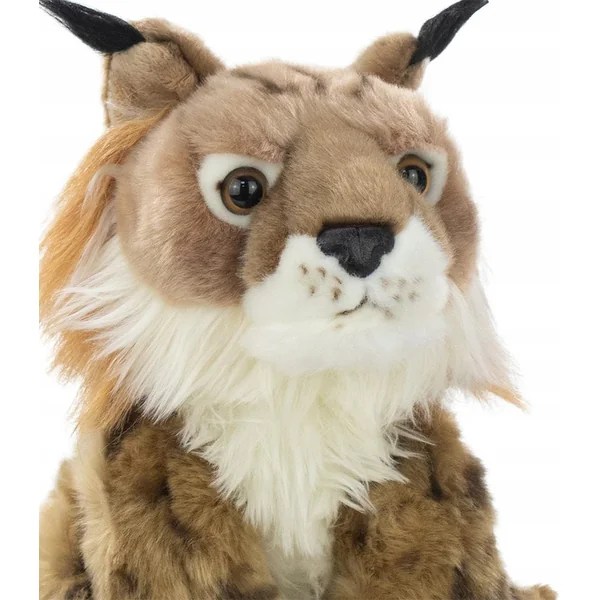 WILD LIFE Lynx peluche réaliste 28cm