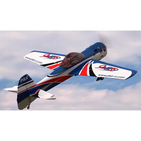 Yak 55M Pilot RC 88'' (27%) 2,24m - Bleu - Blanc - 50 à 60cm3