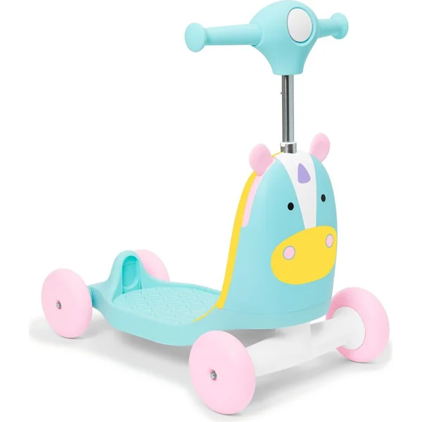 Zoo trotteur 3 en 1 Ride-On Licorne 12m+ jusqu'à 20kg